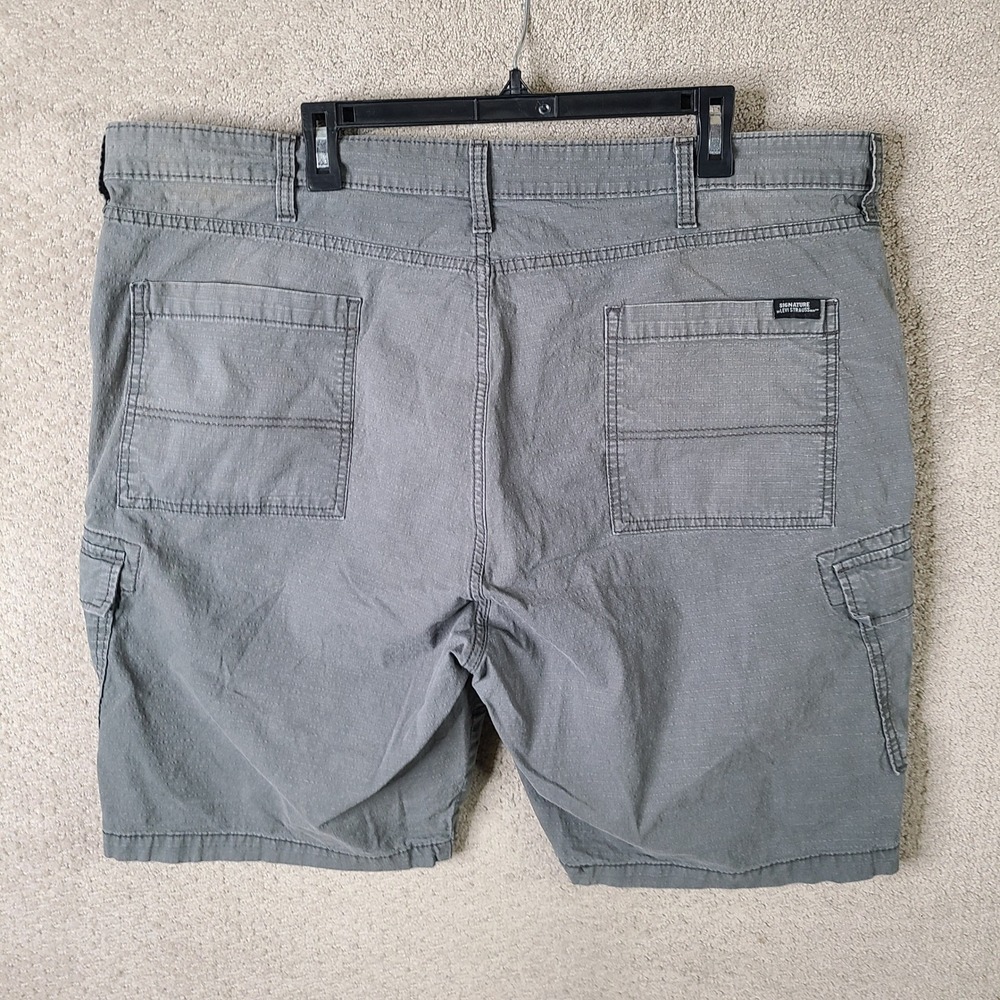Levis Shorts Mens 44 Gray Cargo Ripstop‎ Signature Gold Cotton Blend Casual - Picture 3 of 11